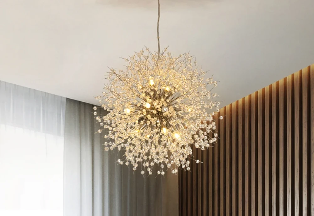 large crystal chandelier